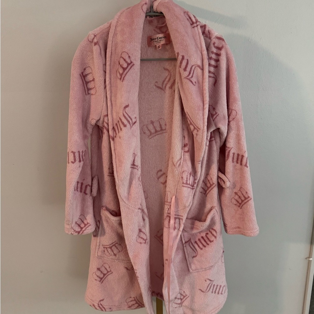 Juicy Couture Pink Women's Fleece Bathrobe
